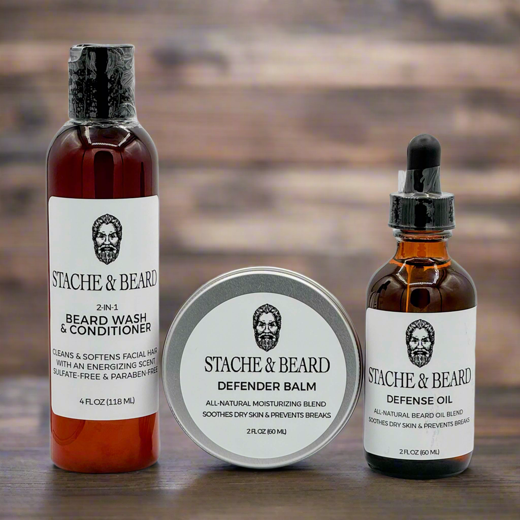 Beard defender grooming kit