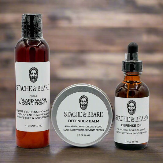 Beard defender grooming kit