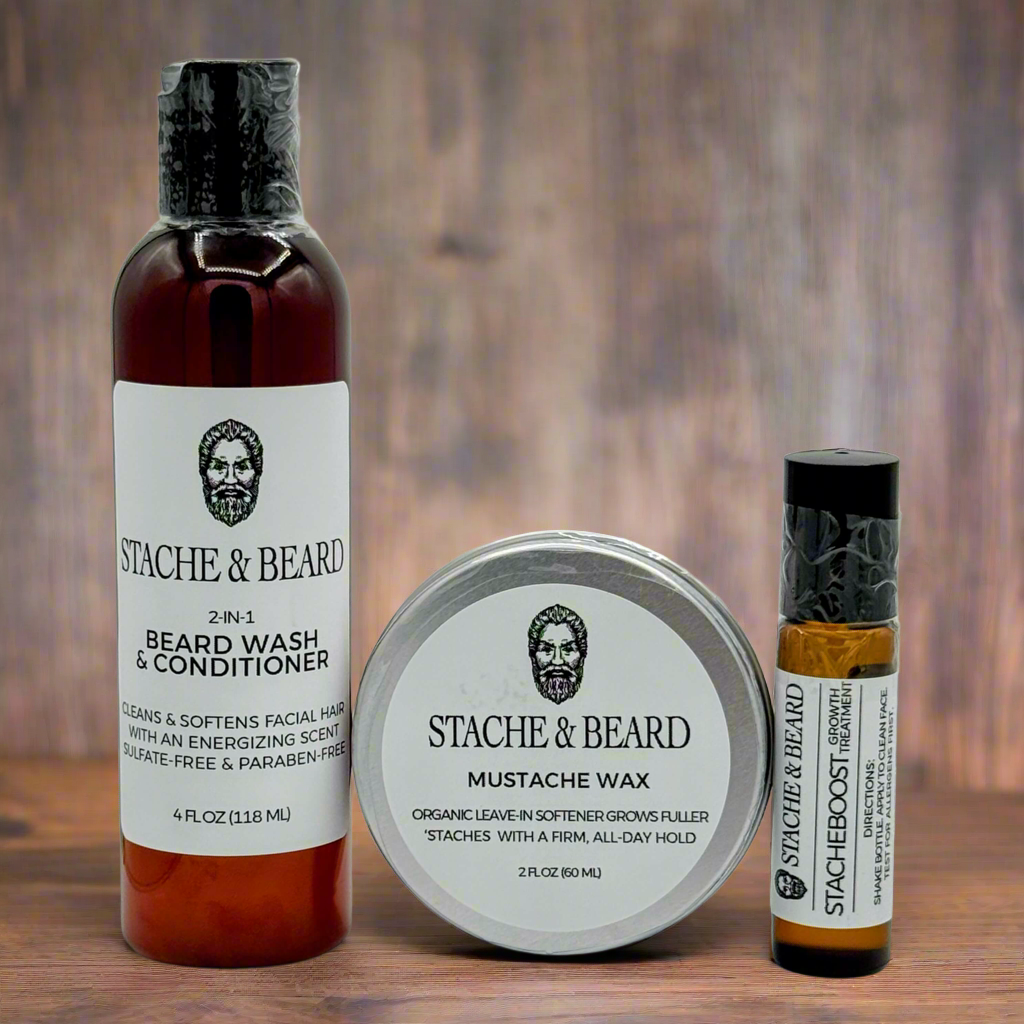 Mustache grooming kit