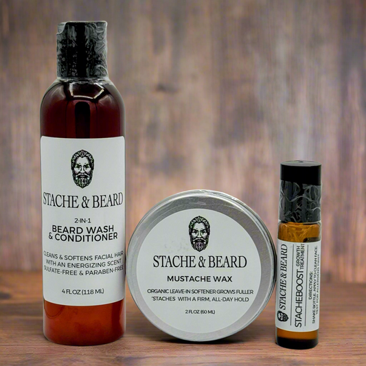 Mustache grooming kit