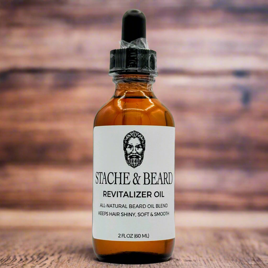 Stache and Beard Company Revitalizer Beard Oil Organic Made in USA